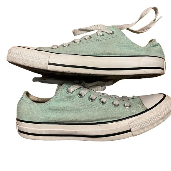 Converse Mint Green Chuck Taylor All Star Low Tops Men's Size 5/ Women's Size 7 - Picture 4 of 7